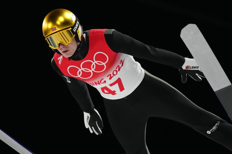 Marius Lindvik of Norway wins Olympic gold on large hill